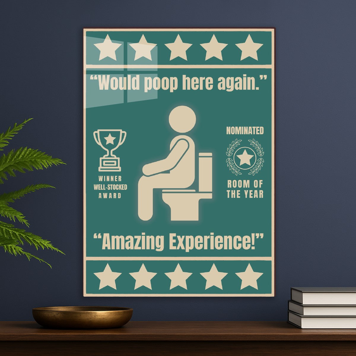 5 Stars Bathroom Funny toilet