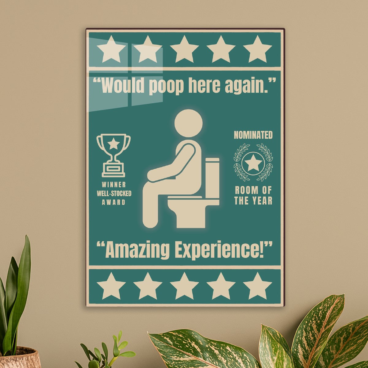 5 Stars Bathroom Funny toilet