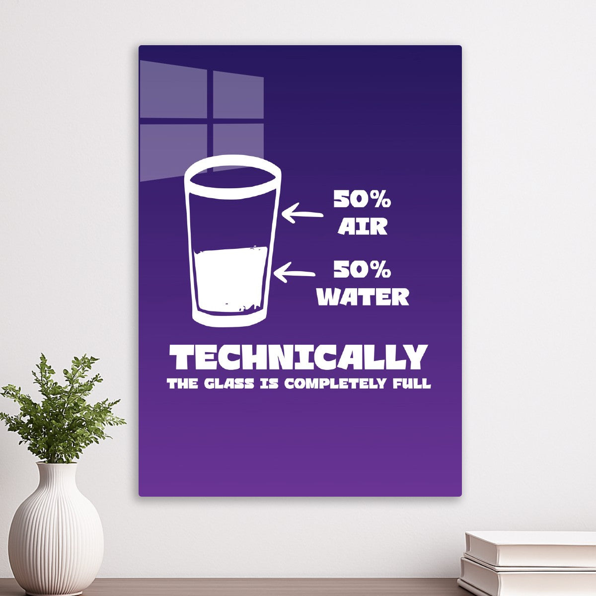 Glass Half Full quote