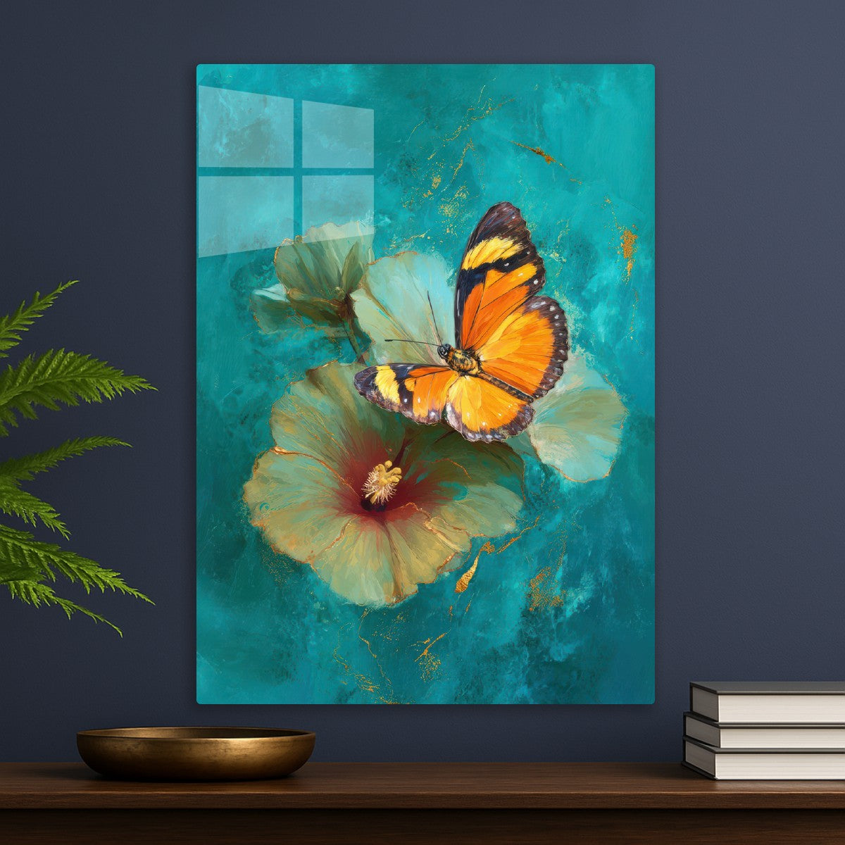 An Orange and Black Butterfly