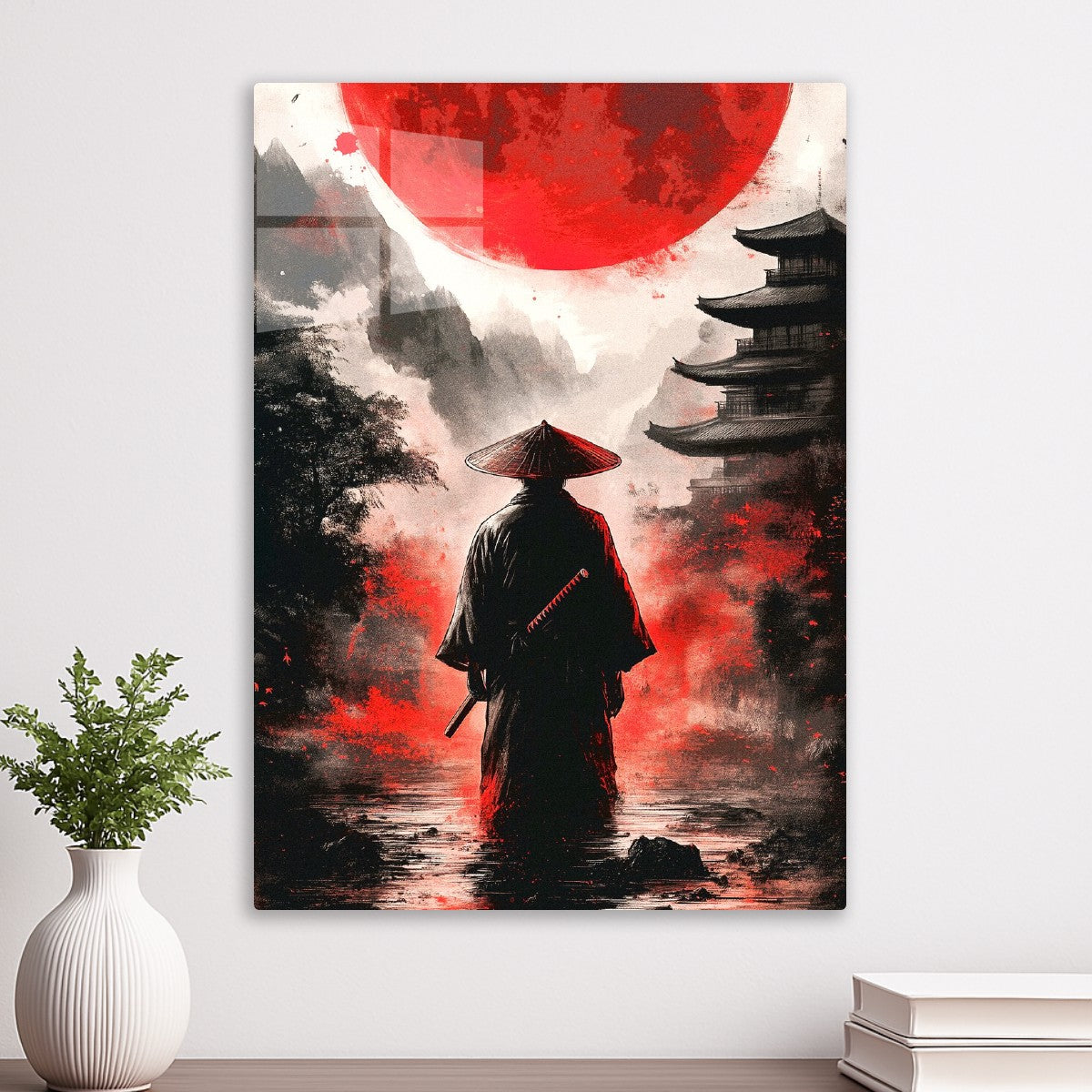 Red Sun Japanese Samurai 