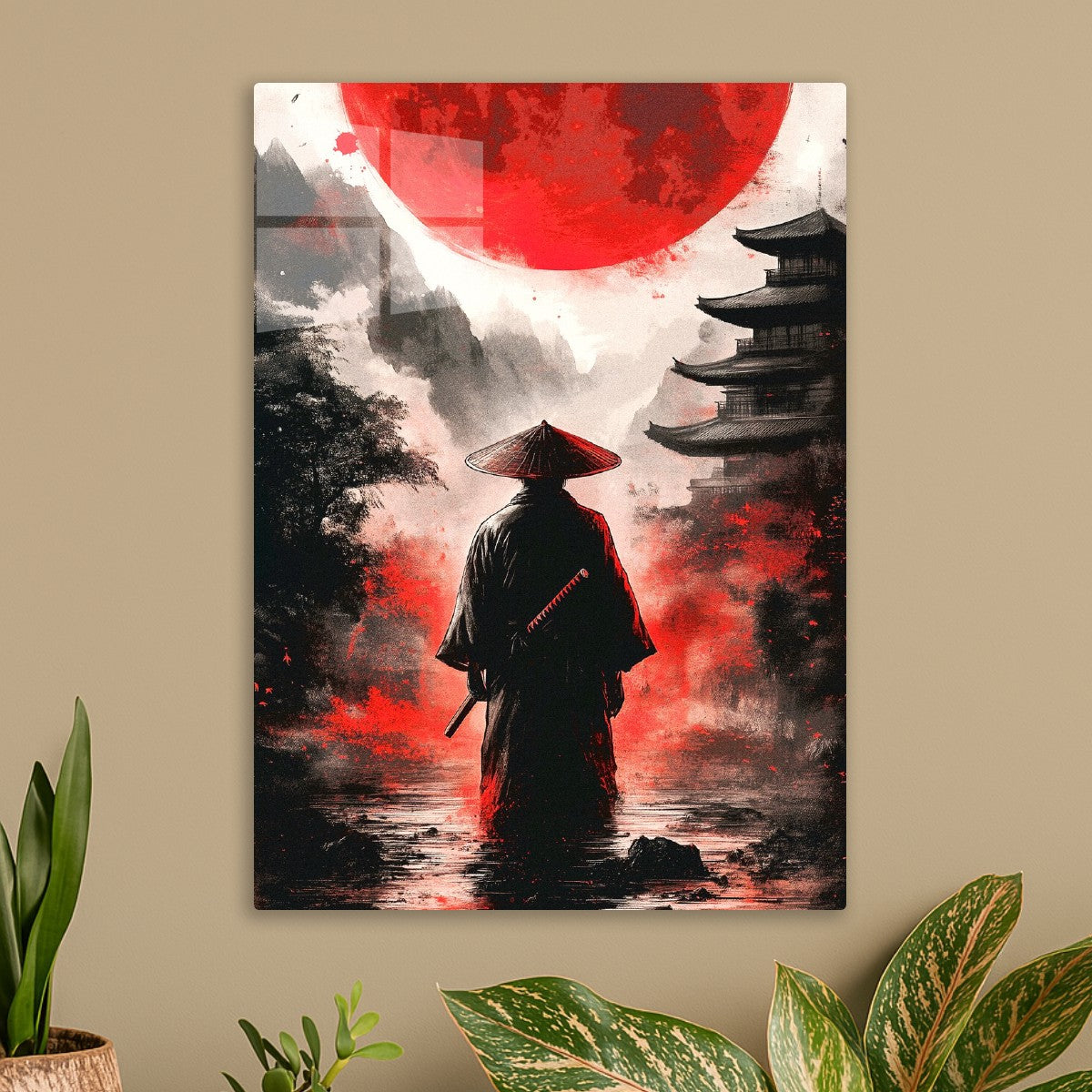 Red Sun Japanese Samurai 