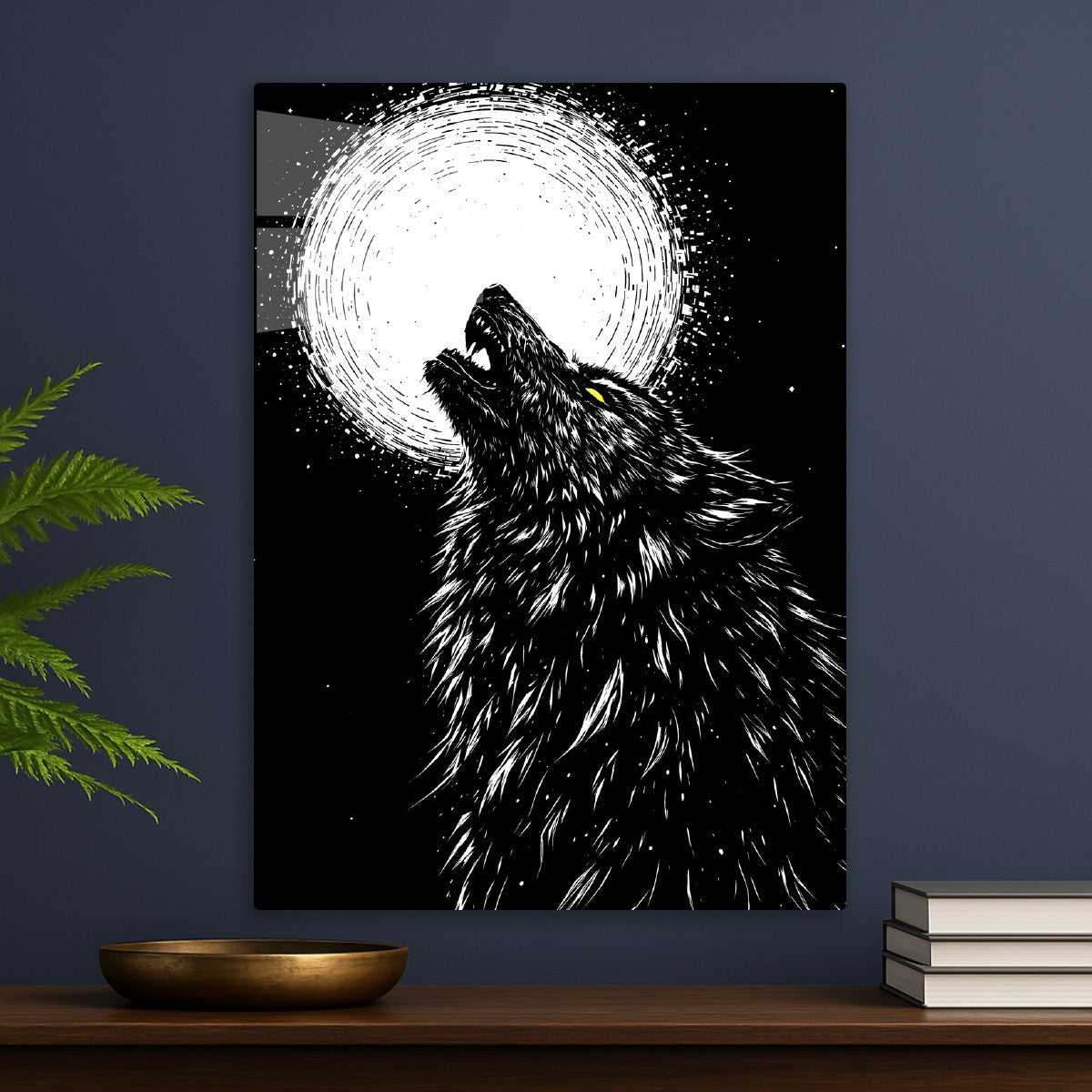 Black and white wolf