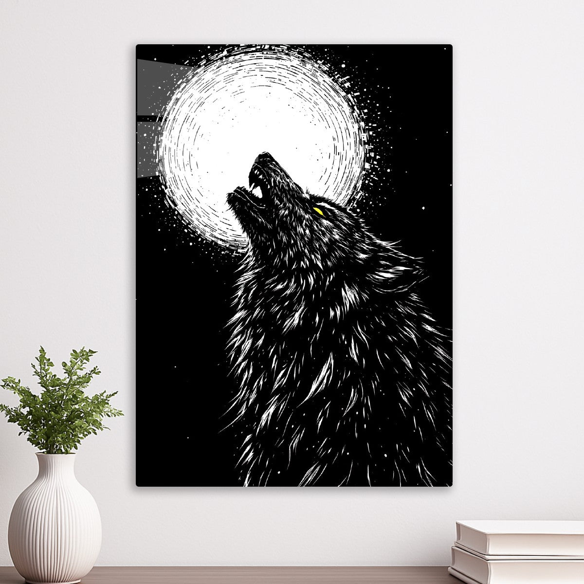 Black and white wolf