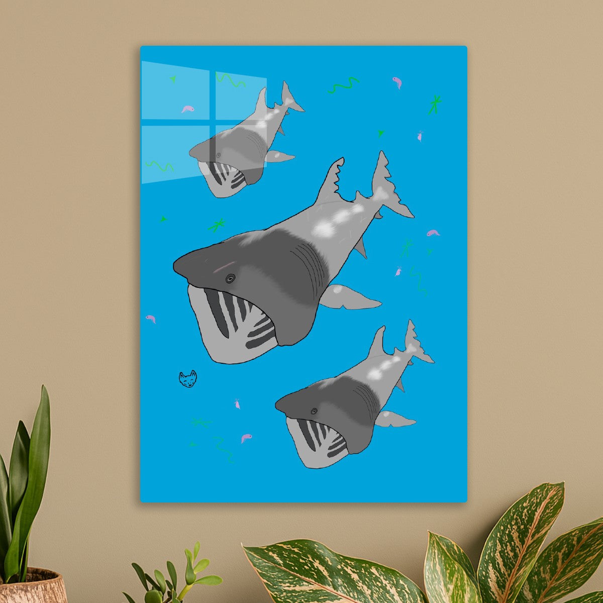 Feeding Basking Sharks