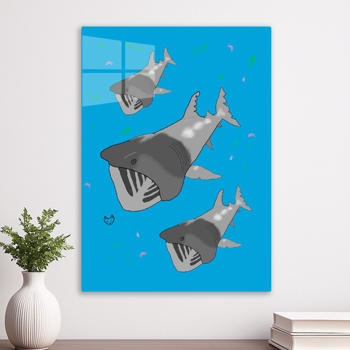 Feeding Basking Sharks