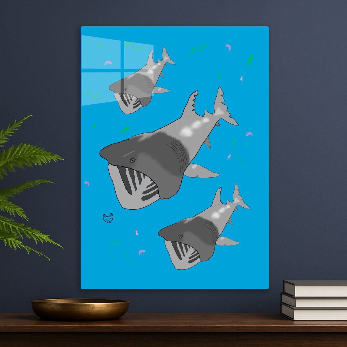 Feeding Basking Sharks