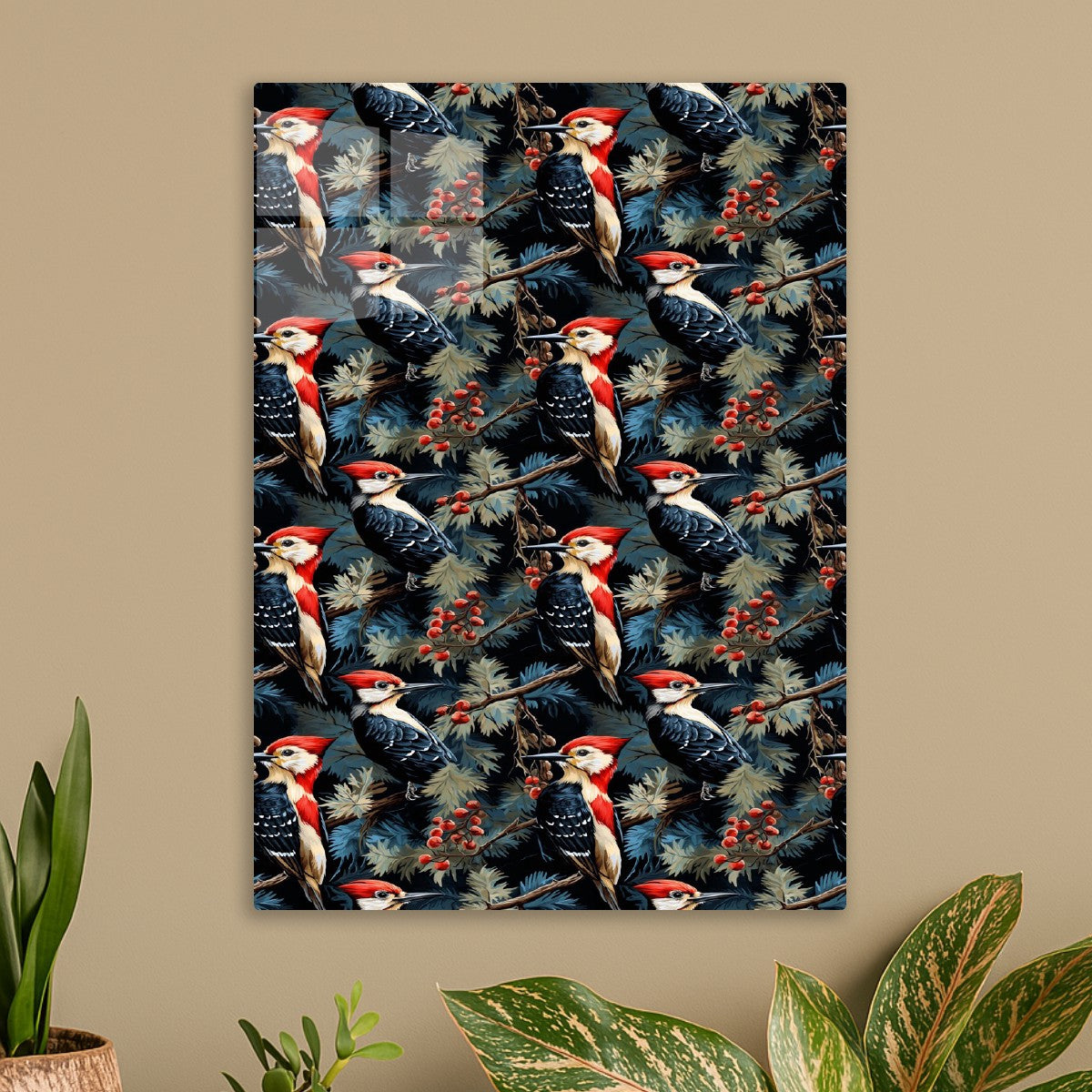 Vibrant Woodpecker Pattern