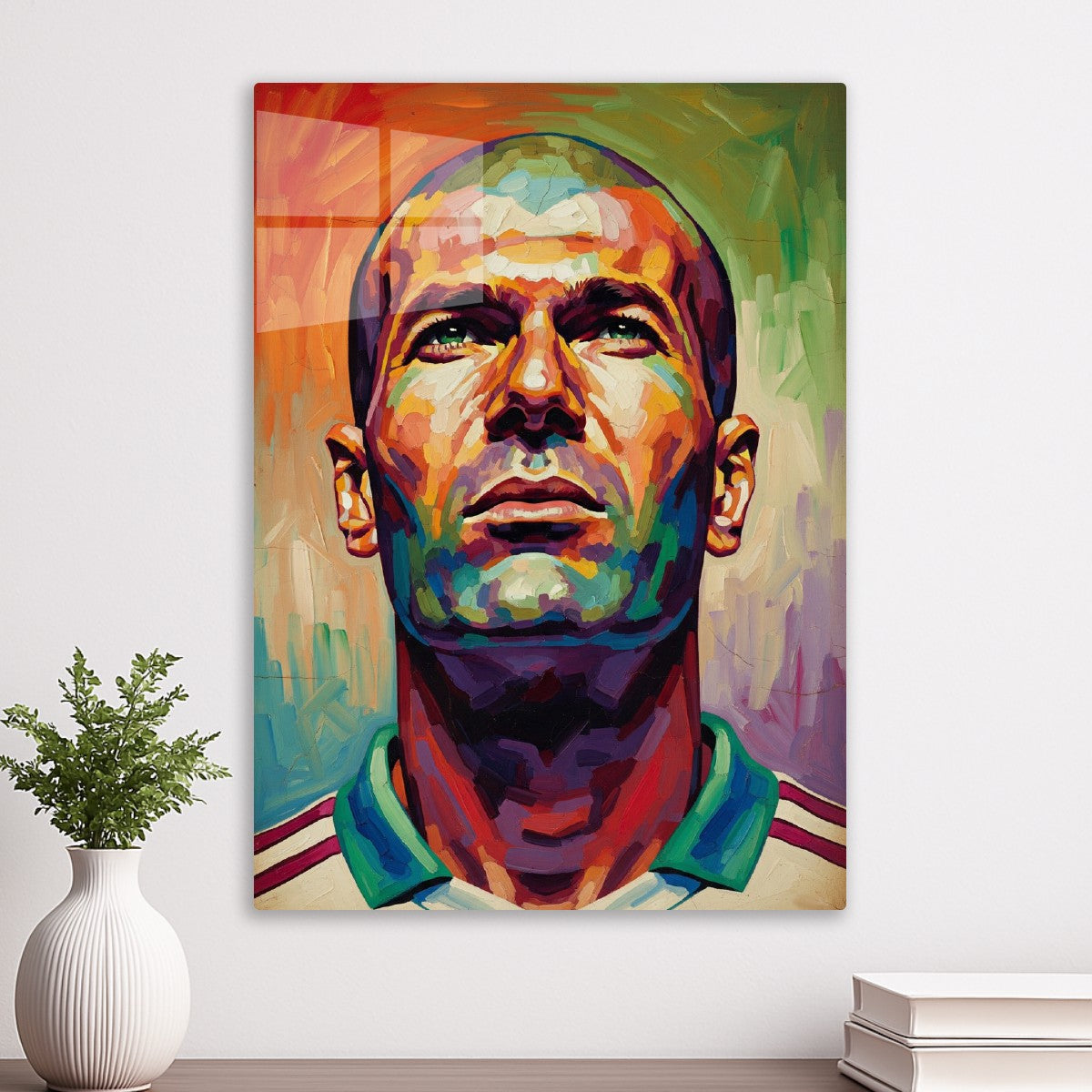 Zinedine Zidane abstract art