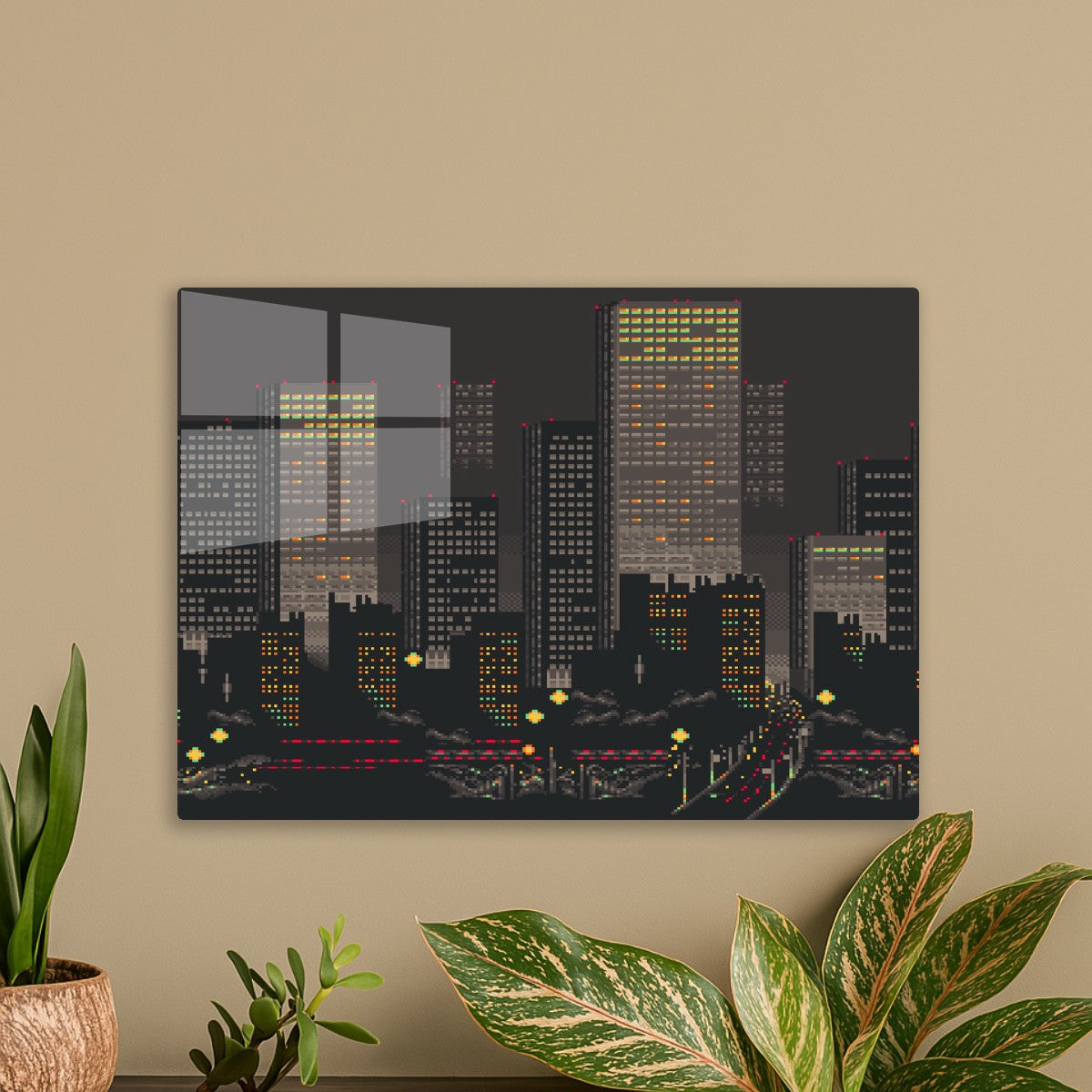 Pixelated Citycape 