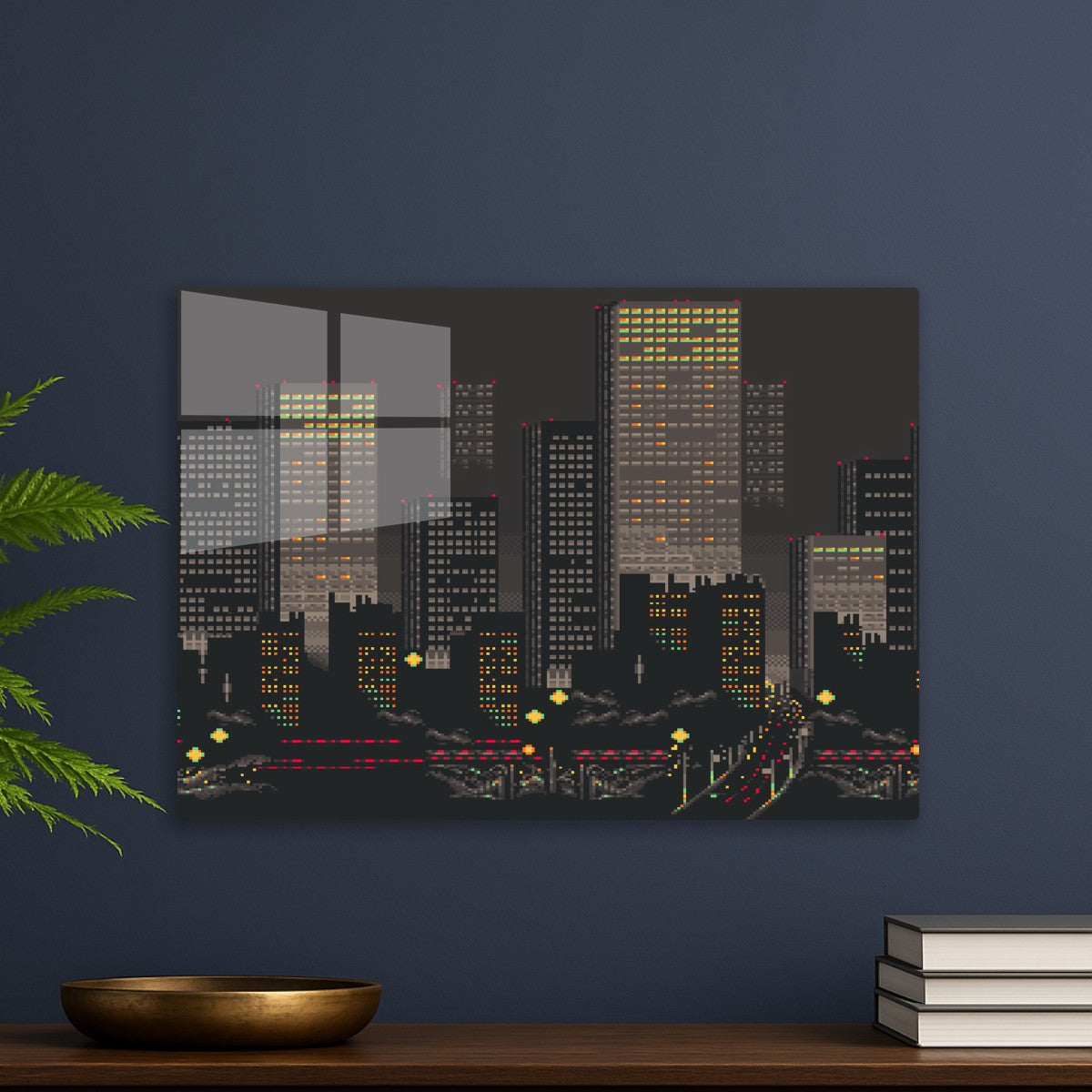 Pixelated Citycape 