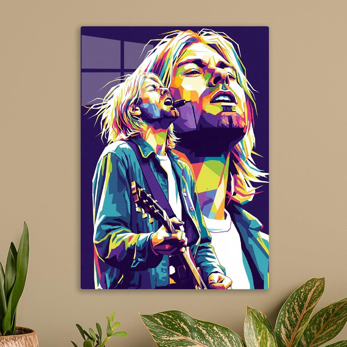 Kurt Cobain pop art portrait
