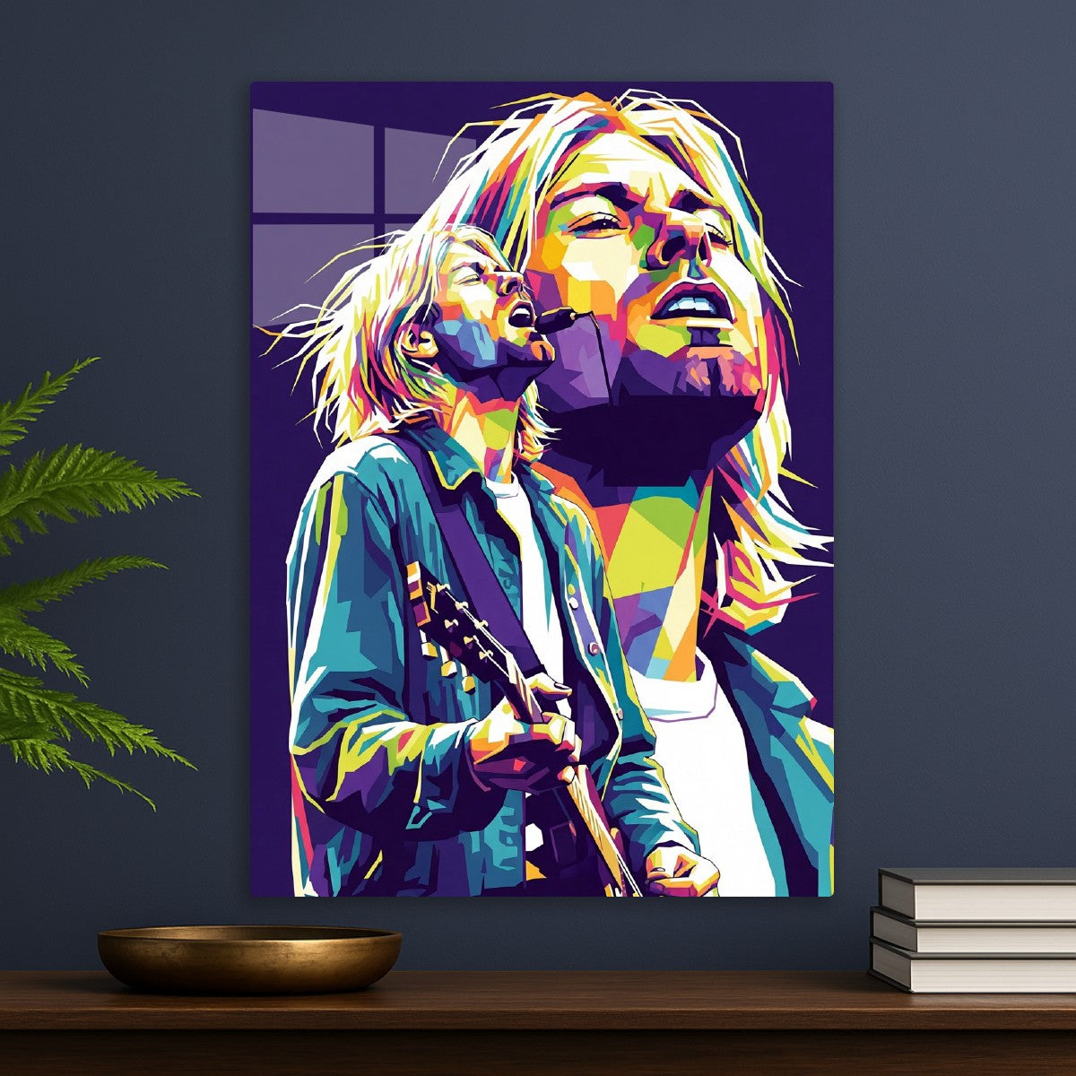 Kurt Cobain pop art portrait