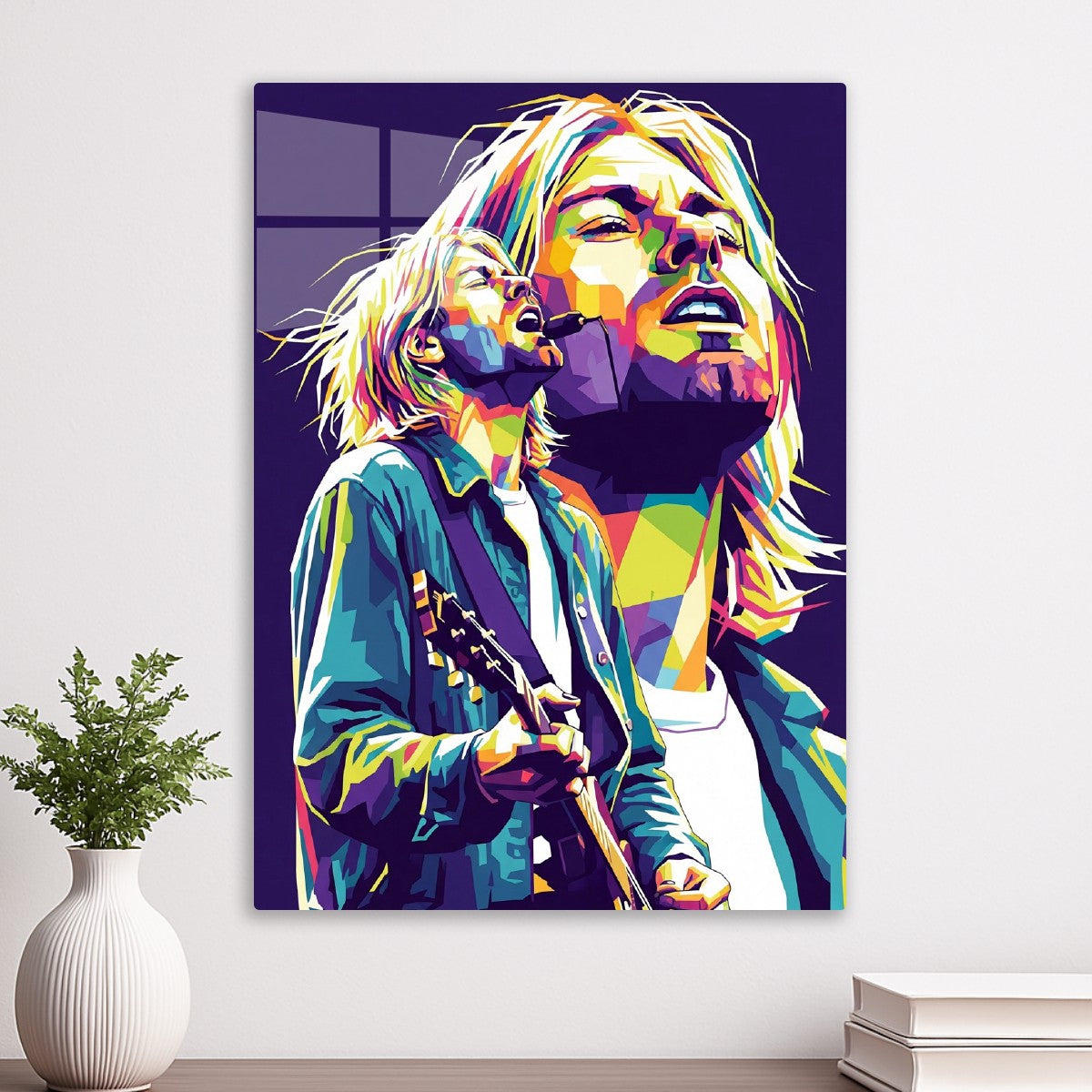 Kurt Cobain pop art portrait
