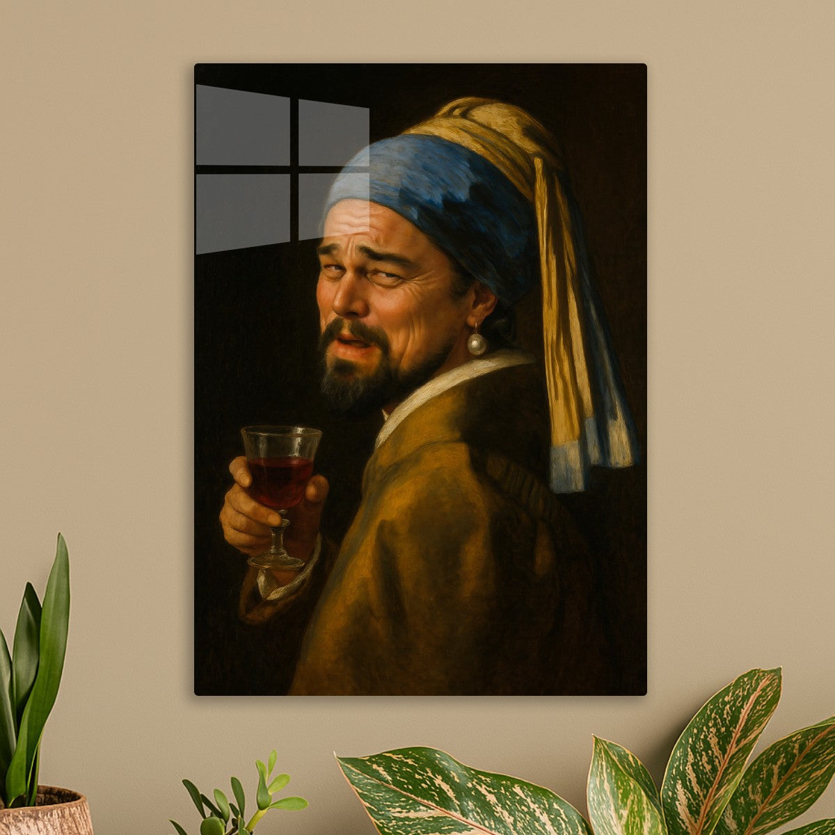 Leonardo DiCaprio with a Pearl Earring