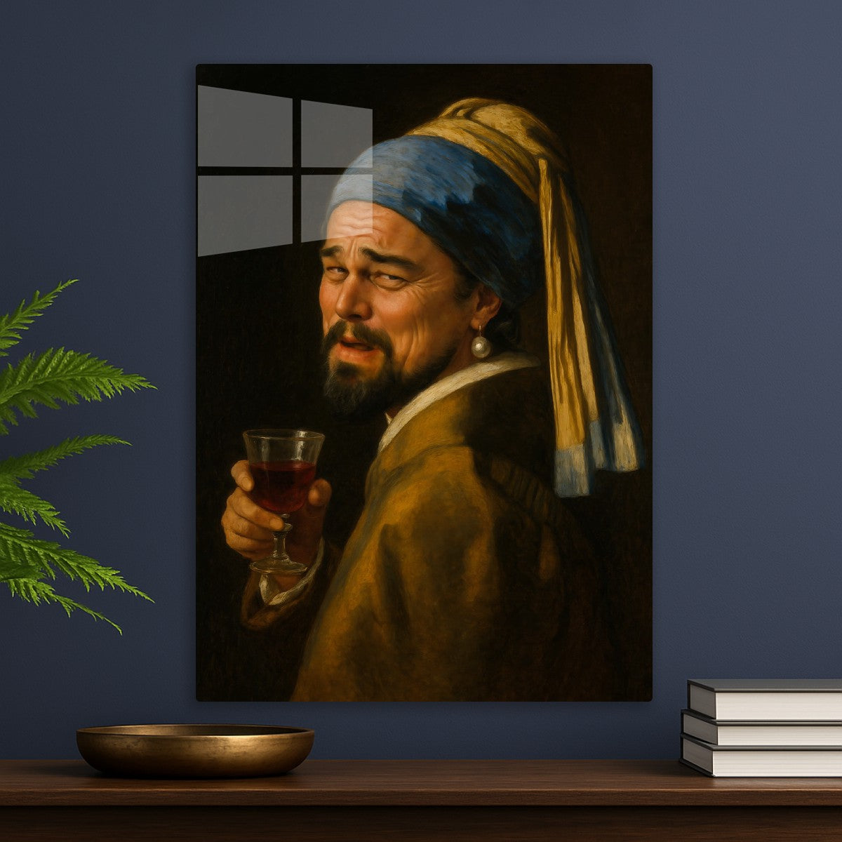 Leonardo DiCaprio with a Pearl Earring