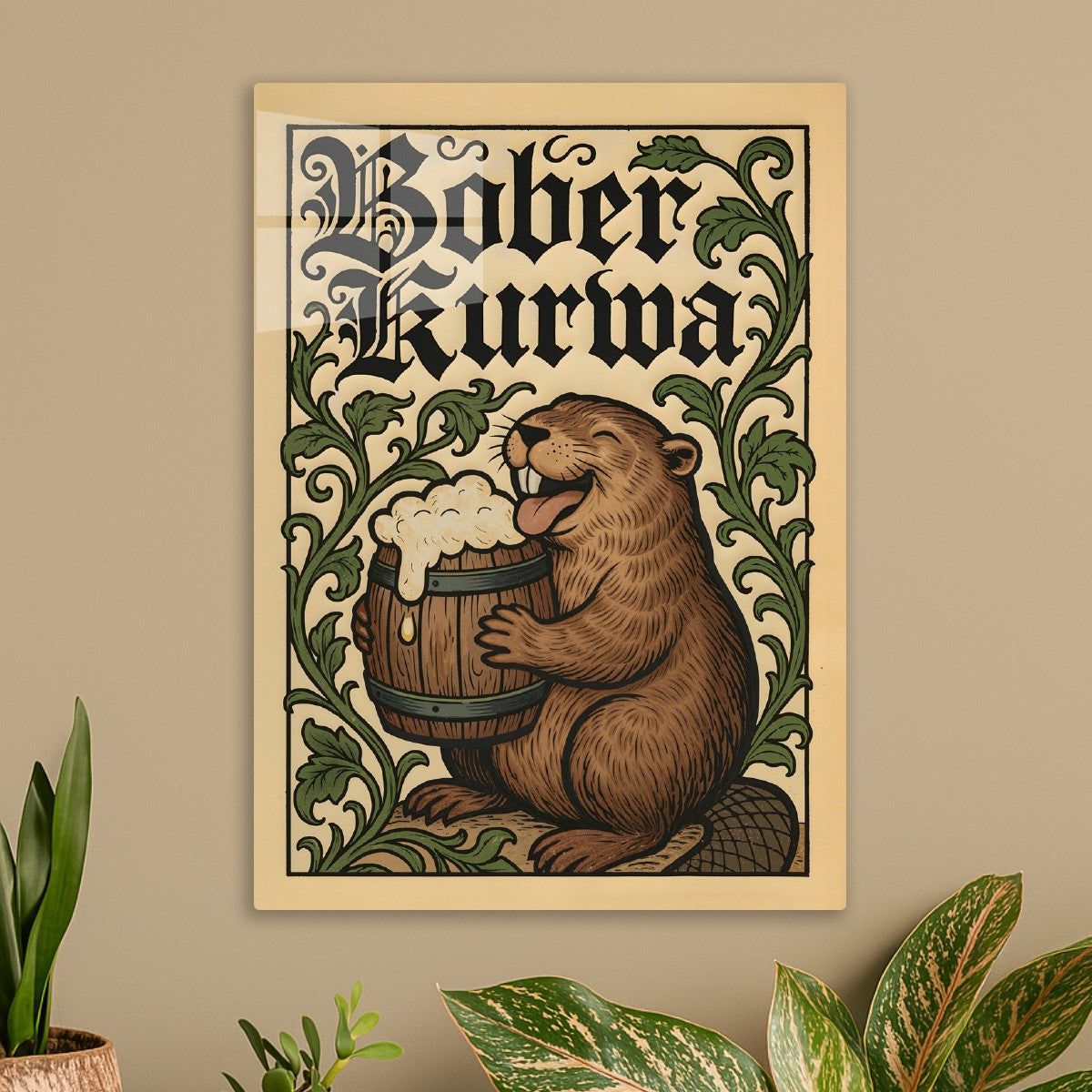 Bober Kurwa Vintage Beer Art