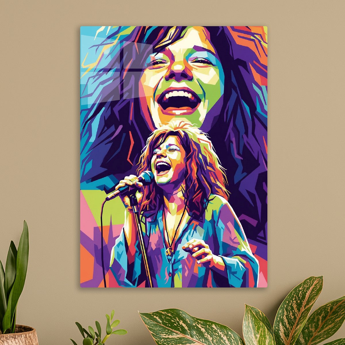 Janis Joplin pop art portrait