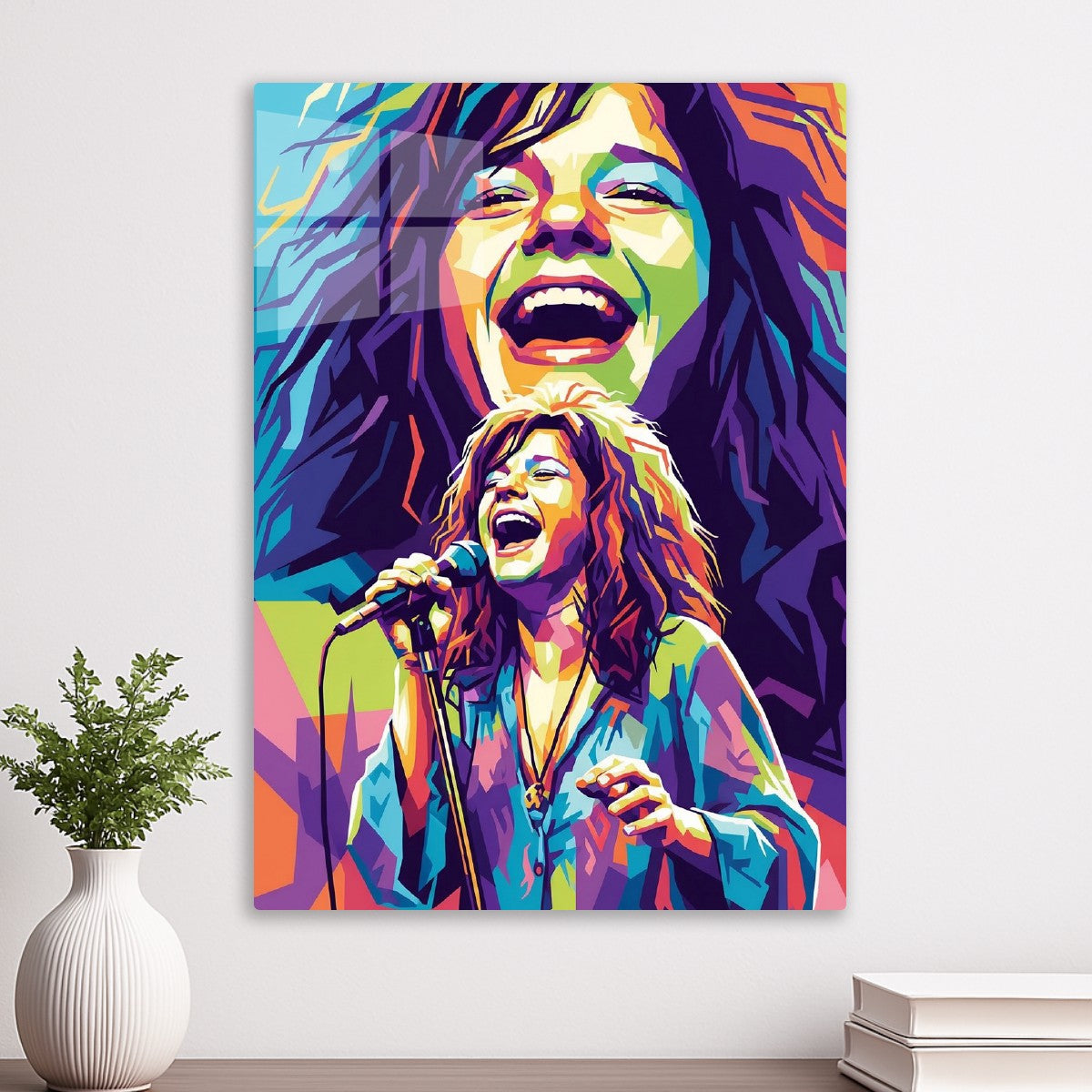 Janis Joplin pop art portrait
