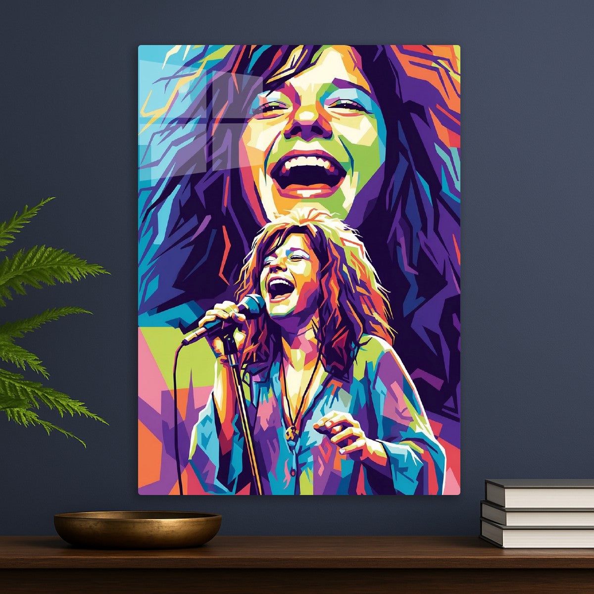 Janis Joplin pop art portrait