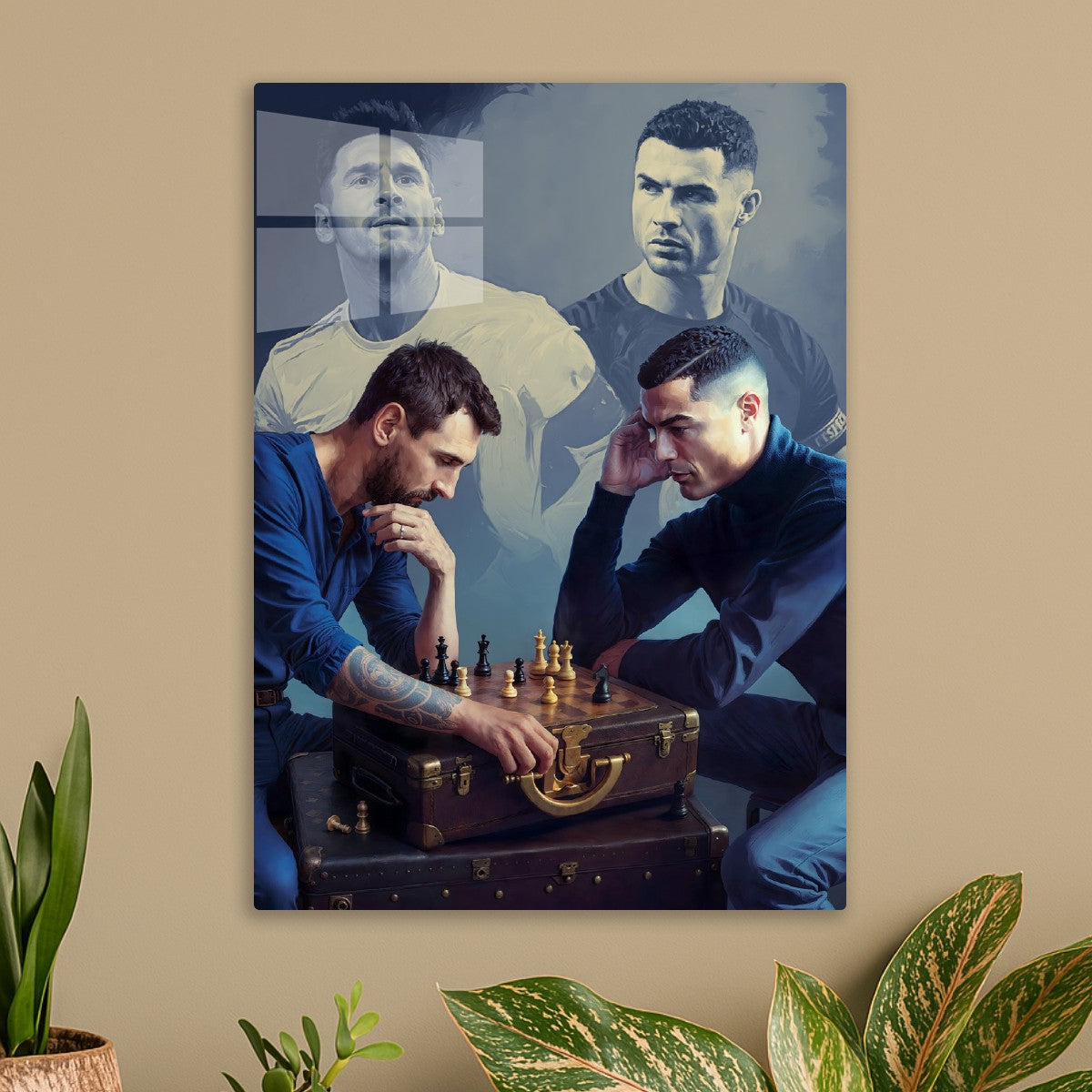 Messi and Ronaldo Chess Game