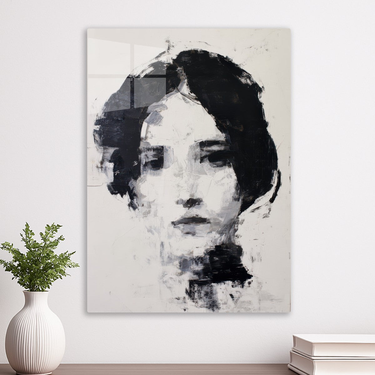 A Woman with Black Hair