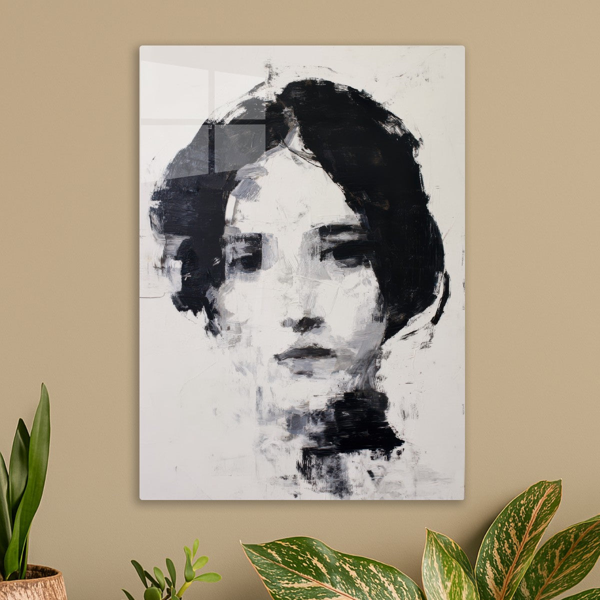 A Woman with Black Hair