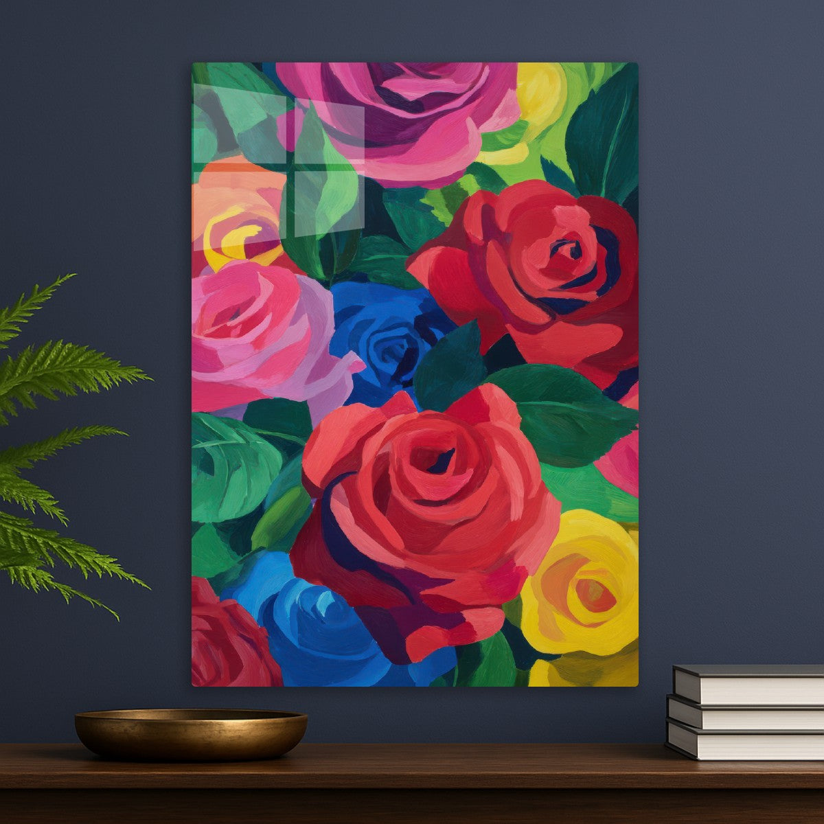 Colorful Painting of Roses