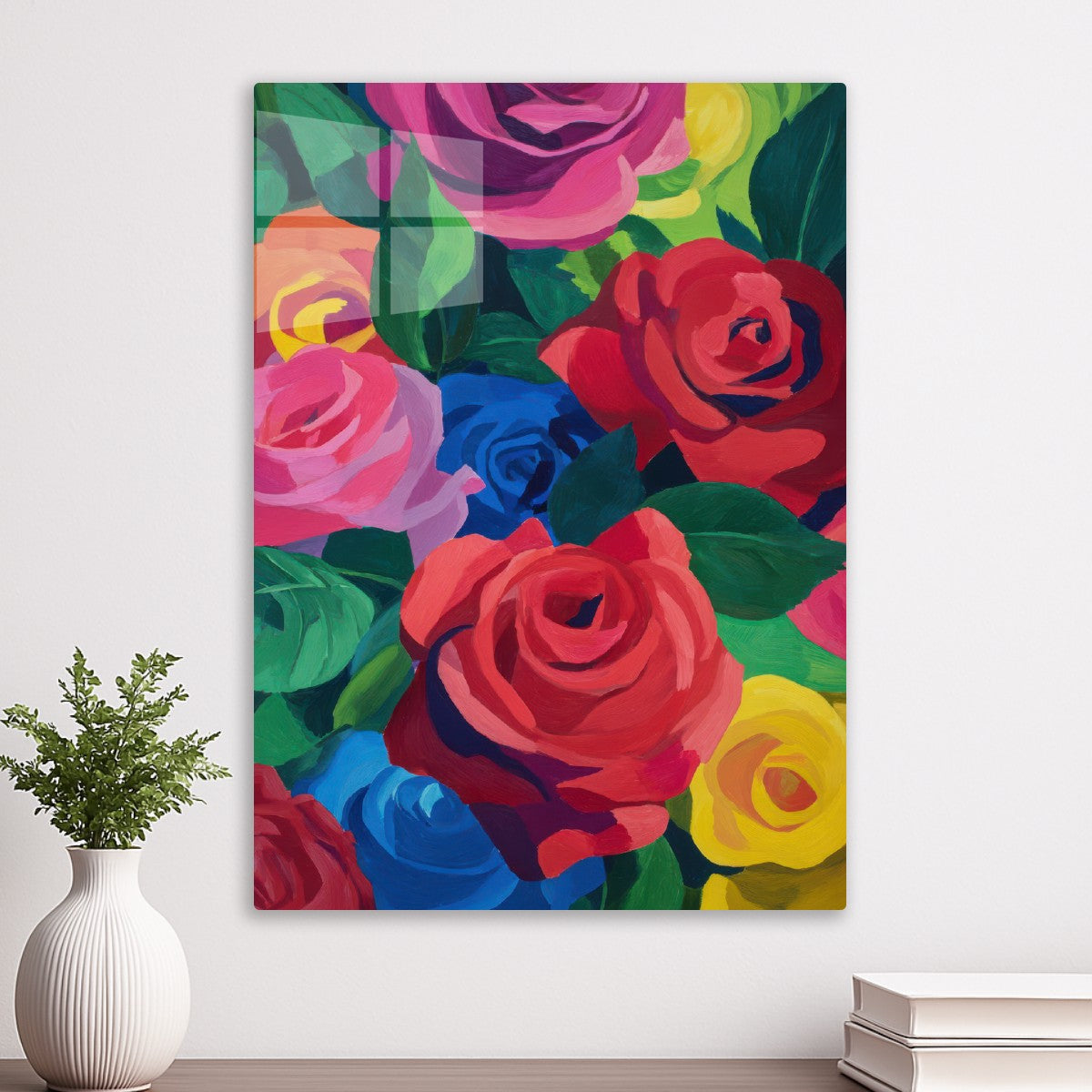 Colorful Painting of Roses