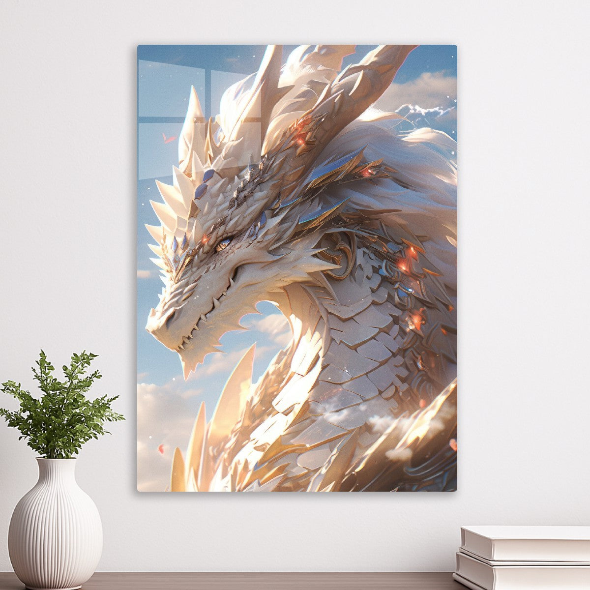 White Dragon fantasy 