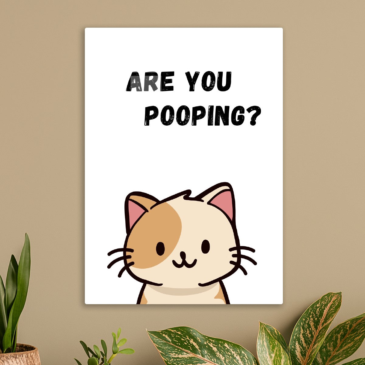Yellow Cat: Are you pooping?