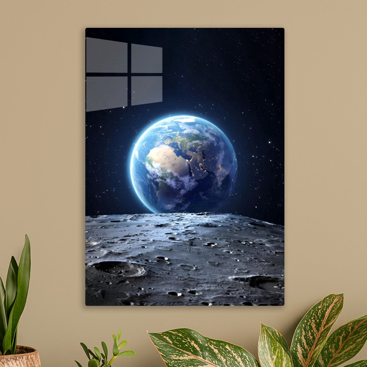 Earth view from Moon