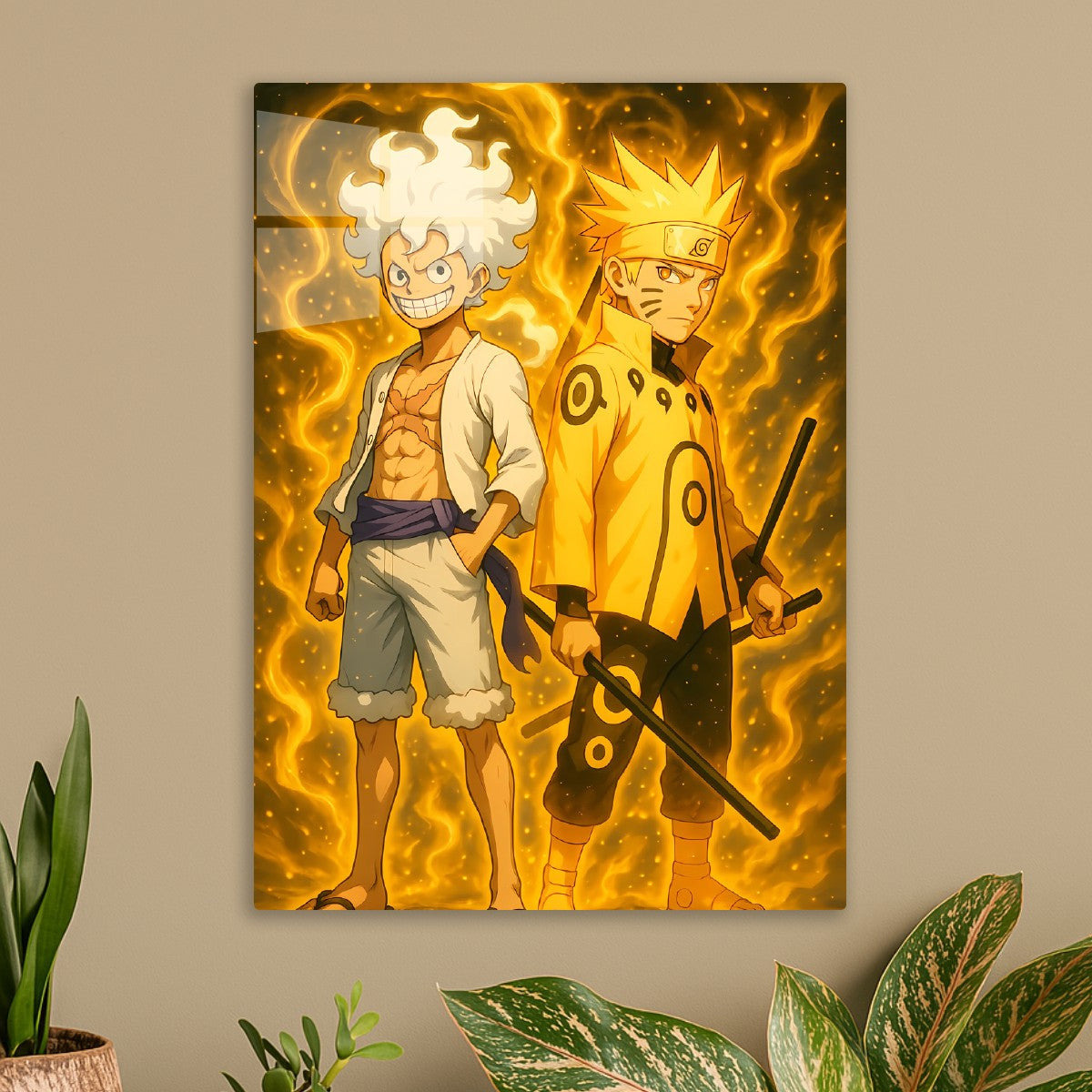 Anime Duo: Luffy & Naruto