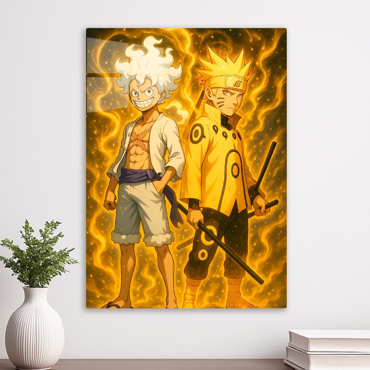 Anime Duo: Luffy & Naruto