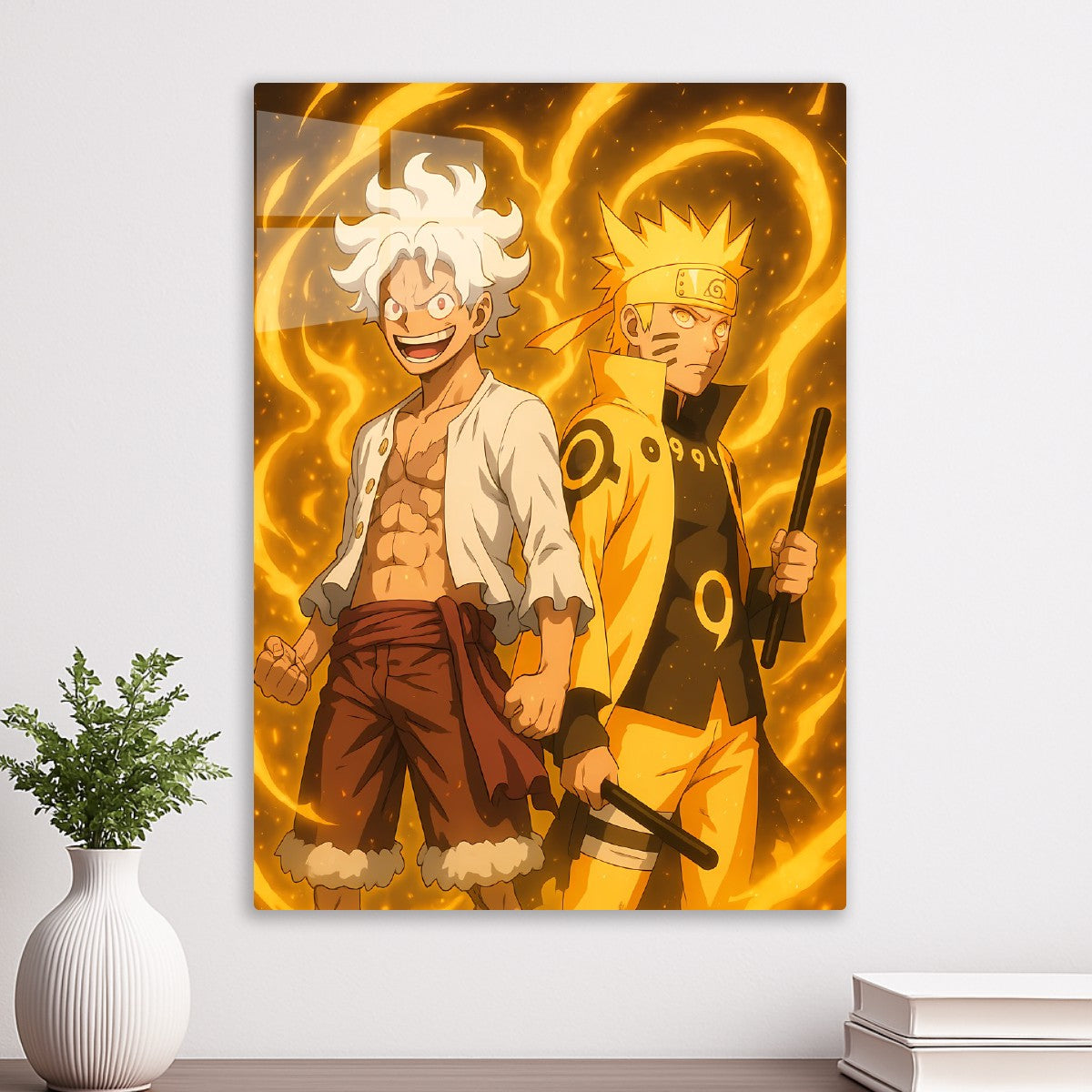 Luffy Gear 5 x Naruto Kurama 