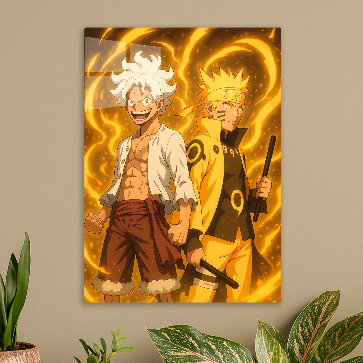 Luffy Gear 5 x Naruto Kurama 
