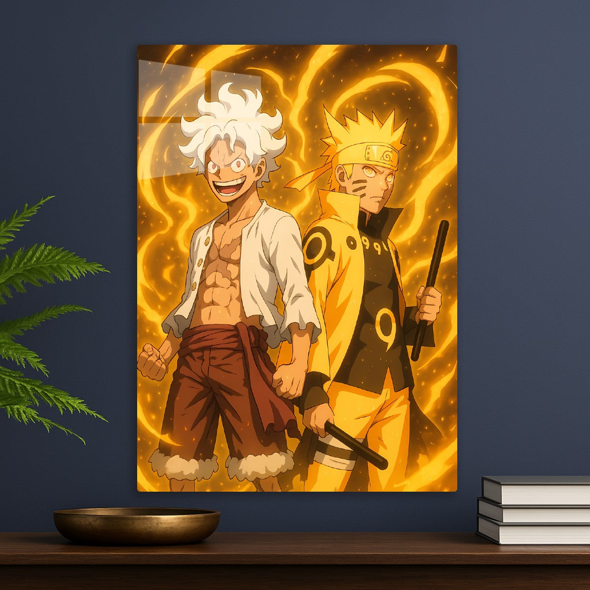 Luffy Gear 5 x Naruto Kurama 