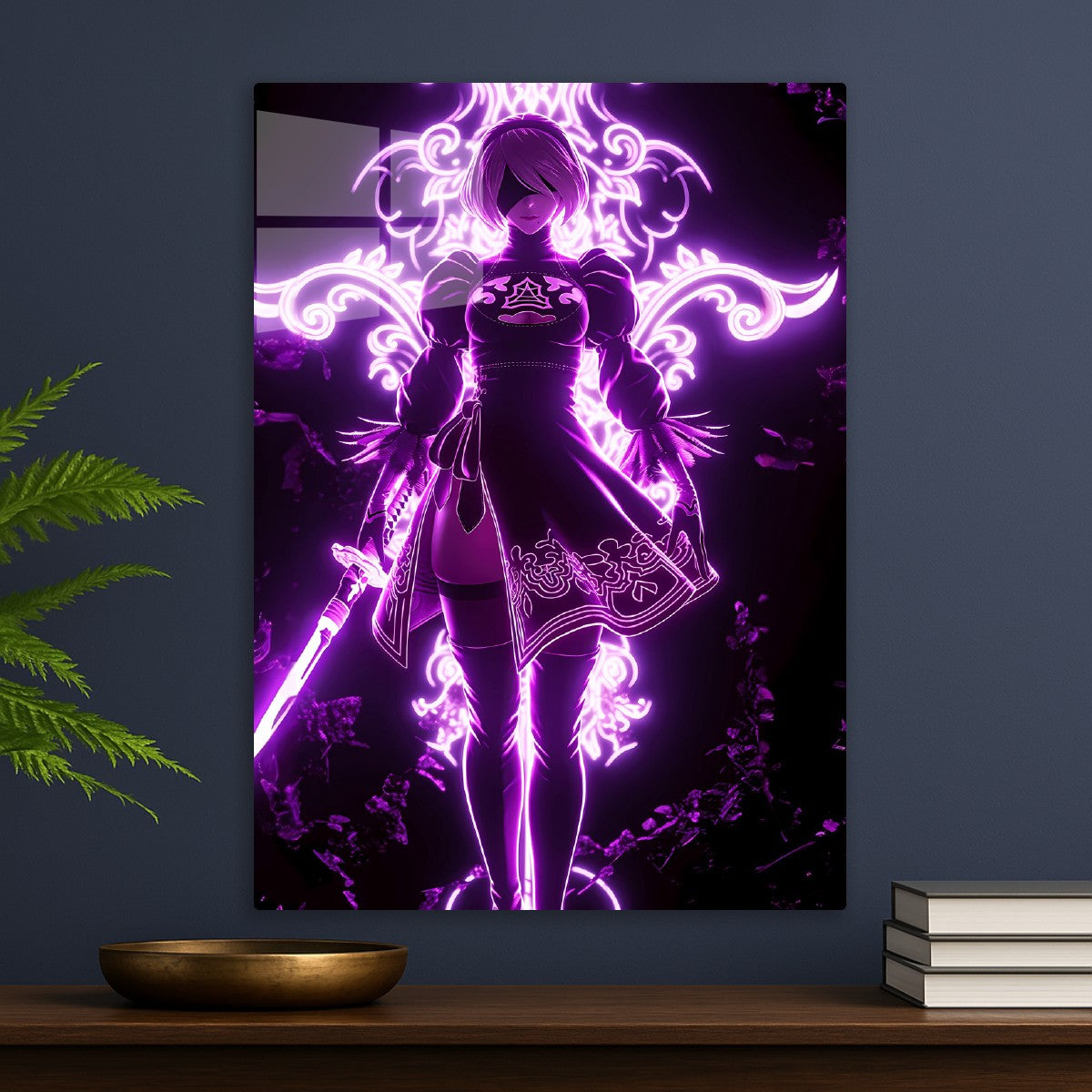 2B neon style, Nier: Automata