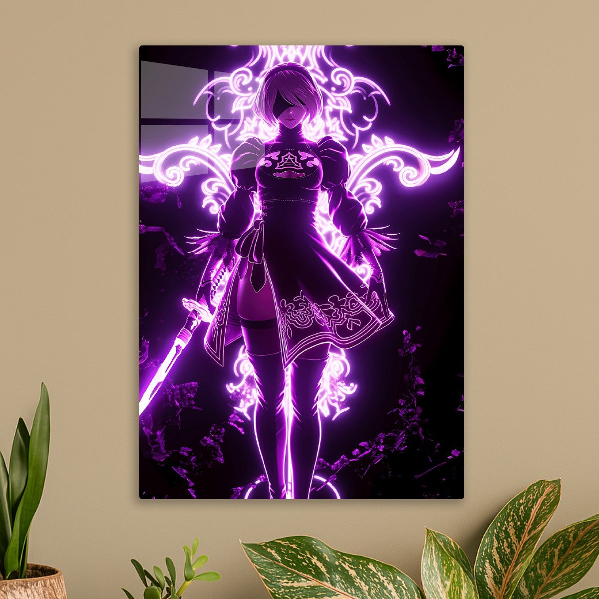 2B neon style, Nier: Automata