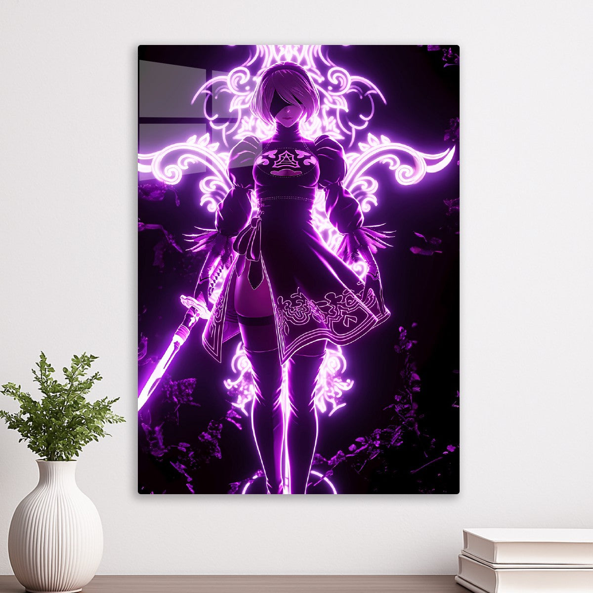 2B neon style, Nier: Automata