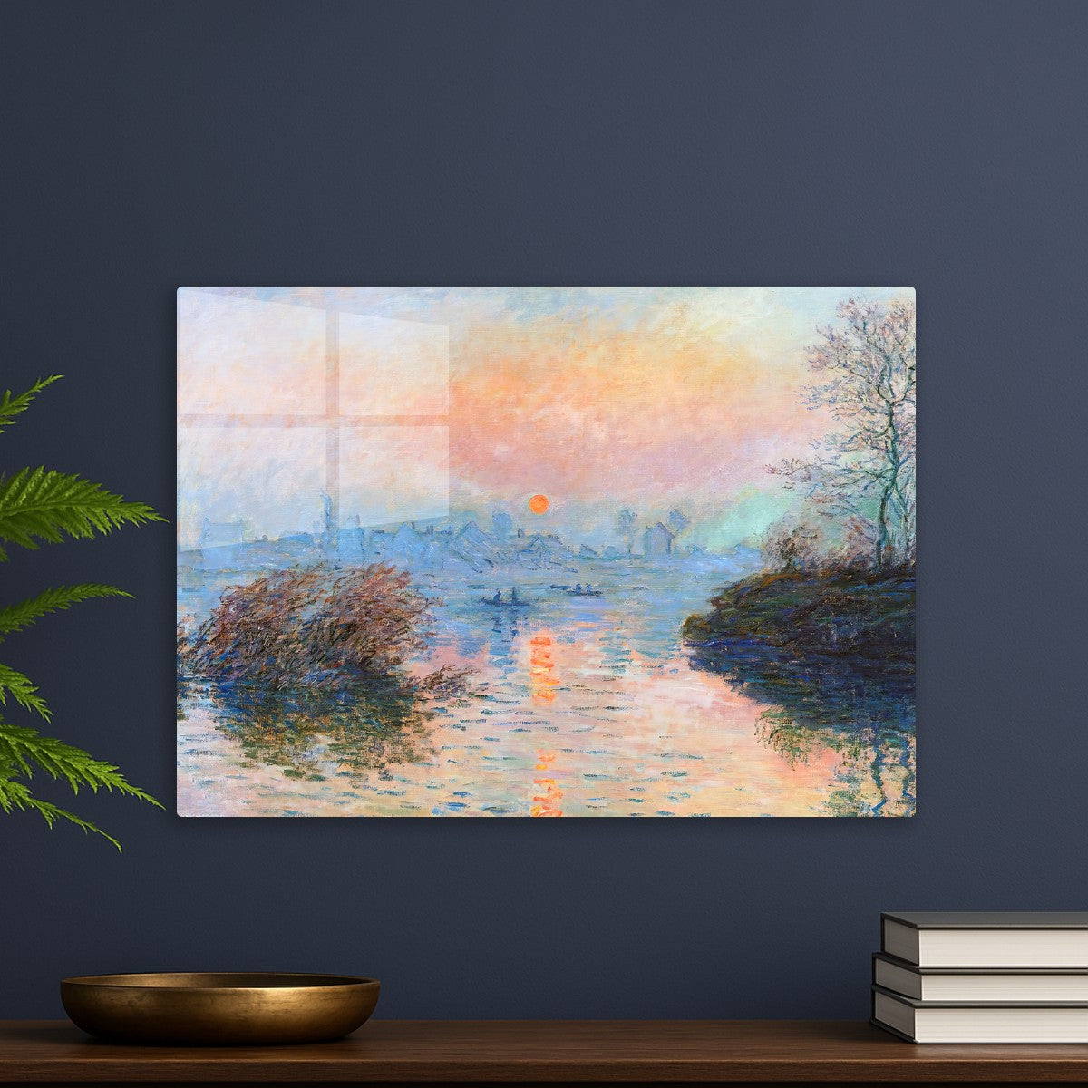 Sunset on the seine lavacourt