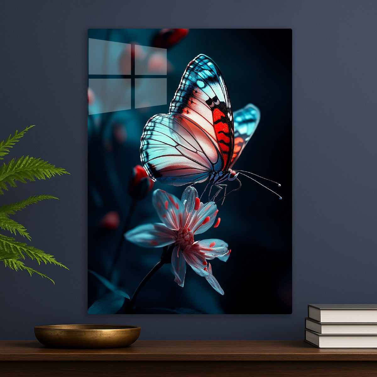 White and red Butterfly 
