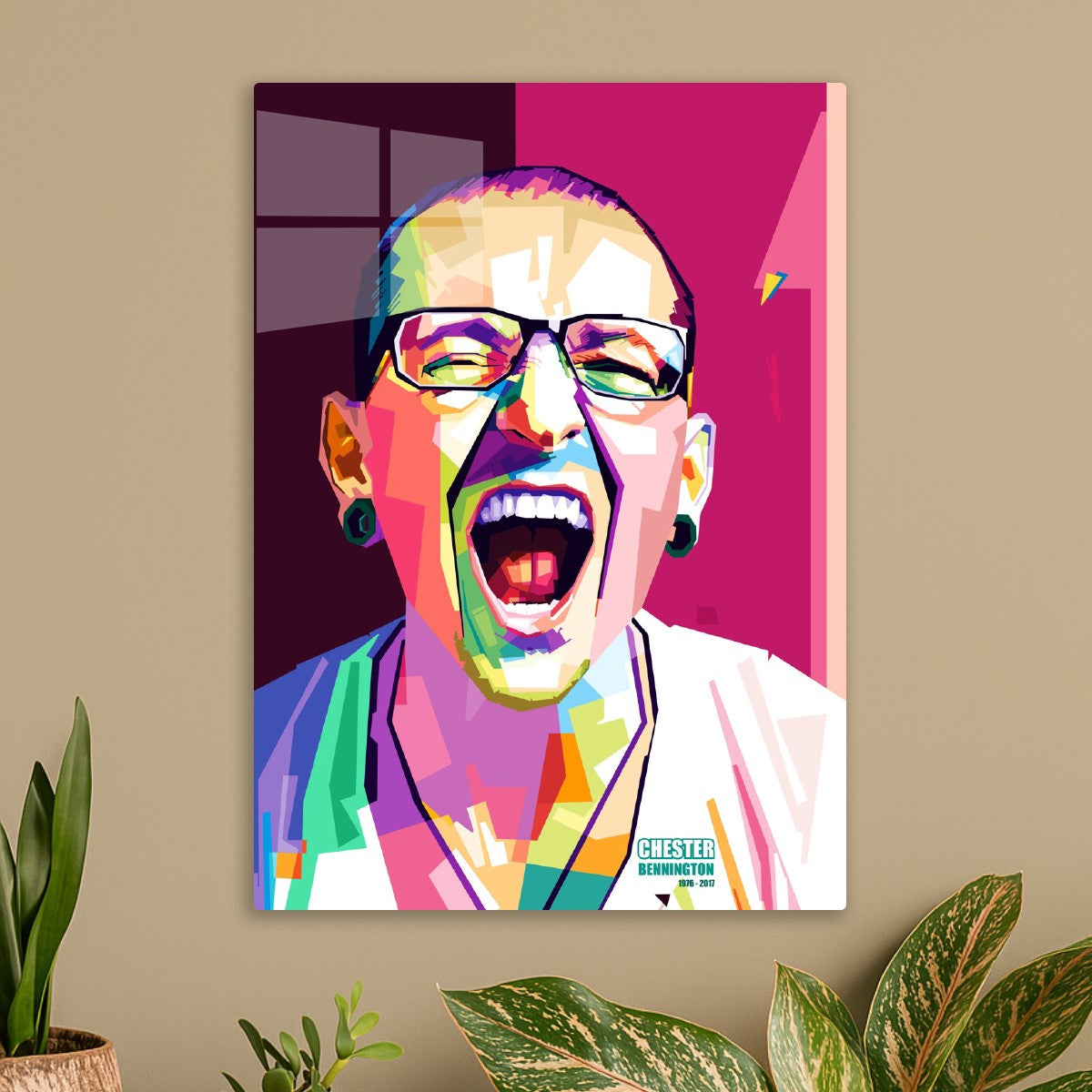 Caster Benington Wpap Popart