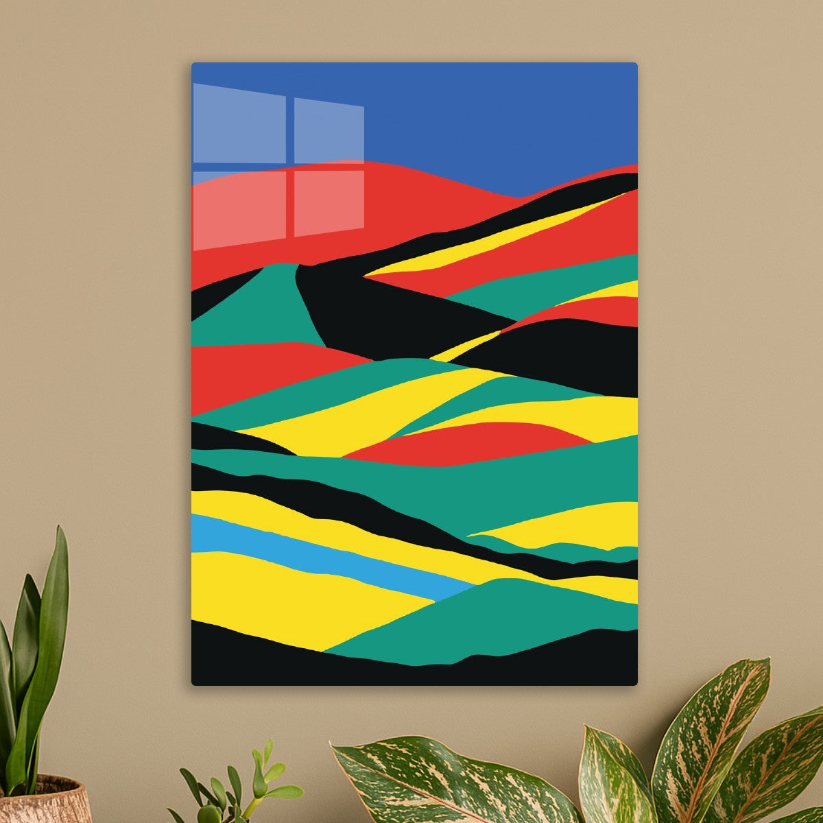 Abstract Colorful Landscape