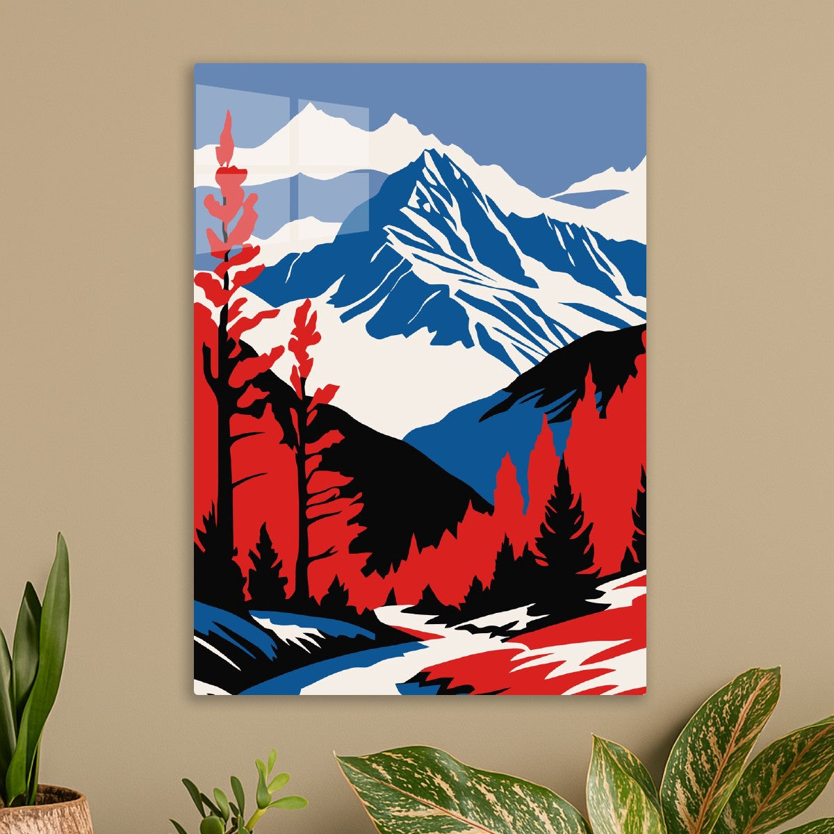 Red Forest and Blue Mountain