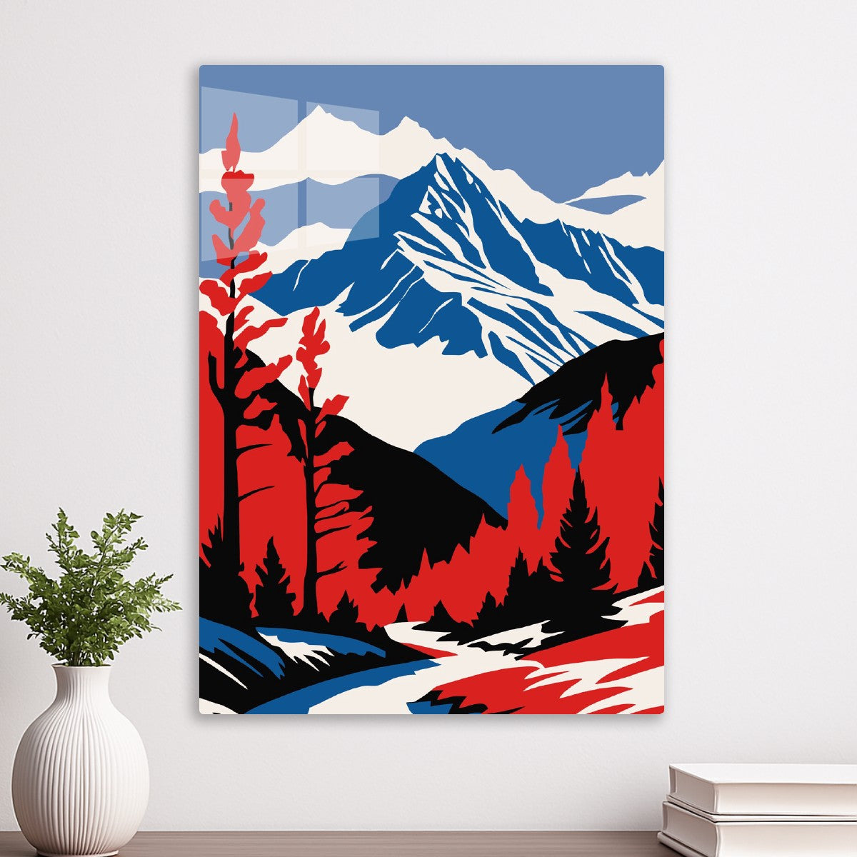 Red Forest and Blue Mountain