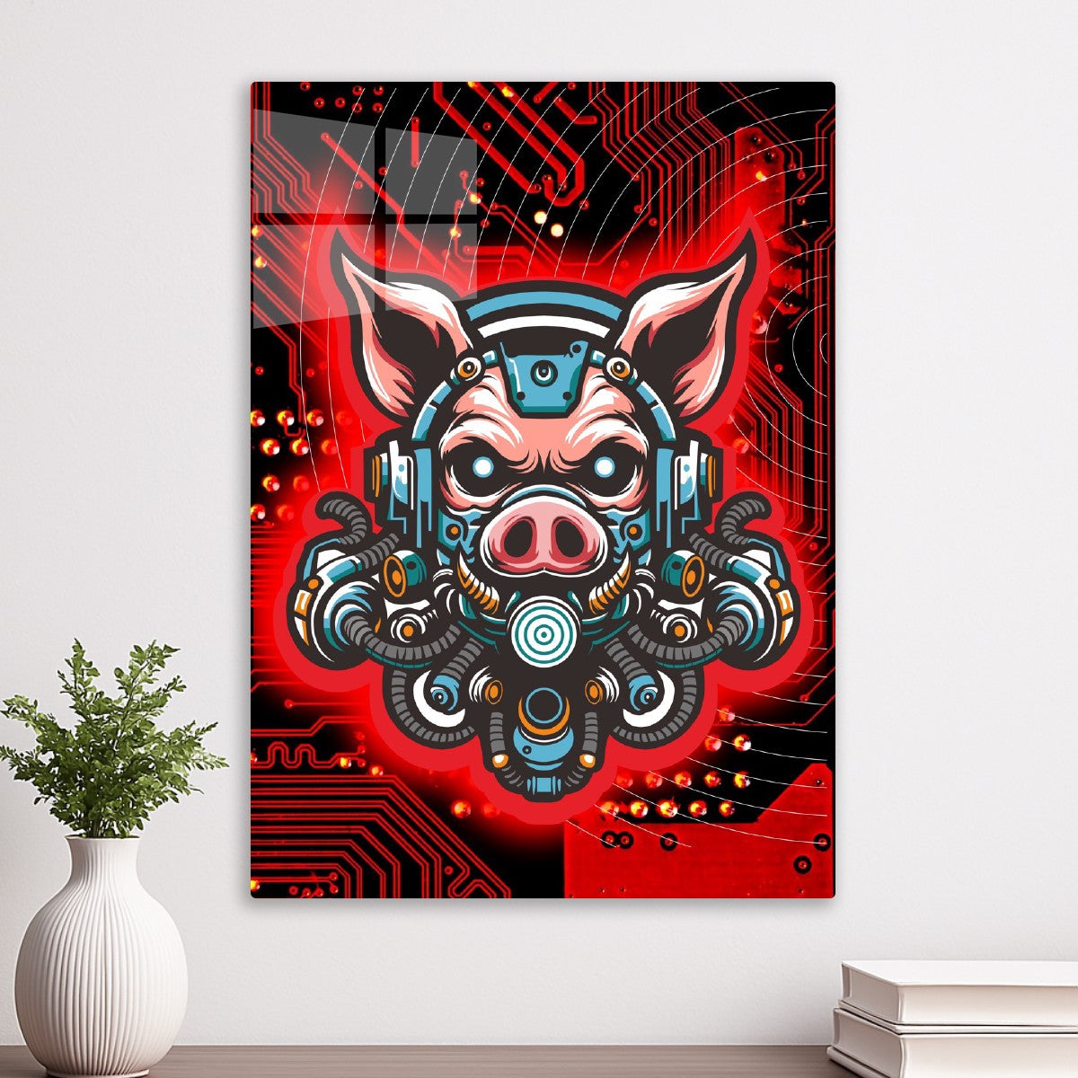 Cyberpunk Pig Warrior