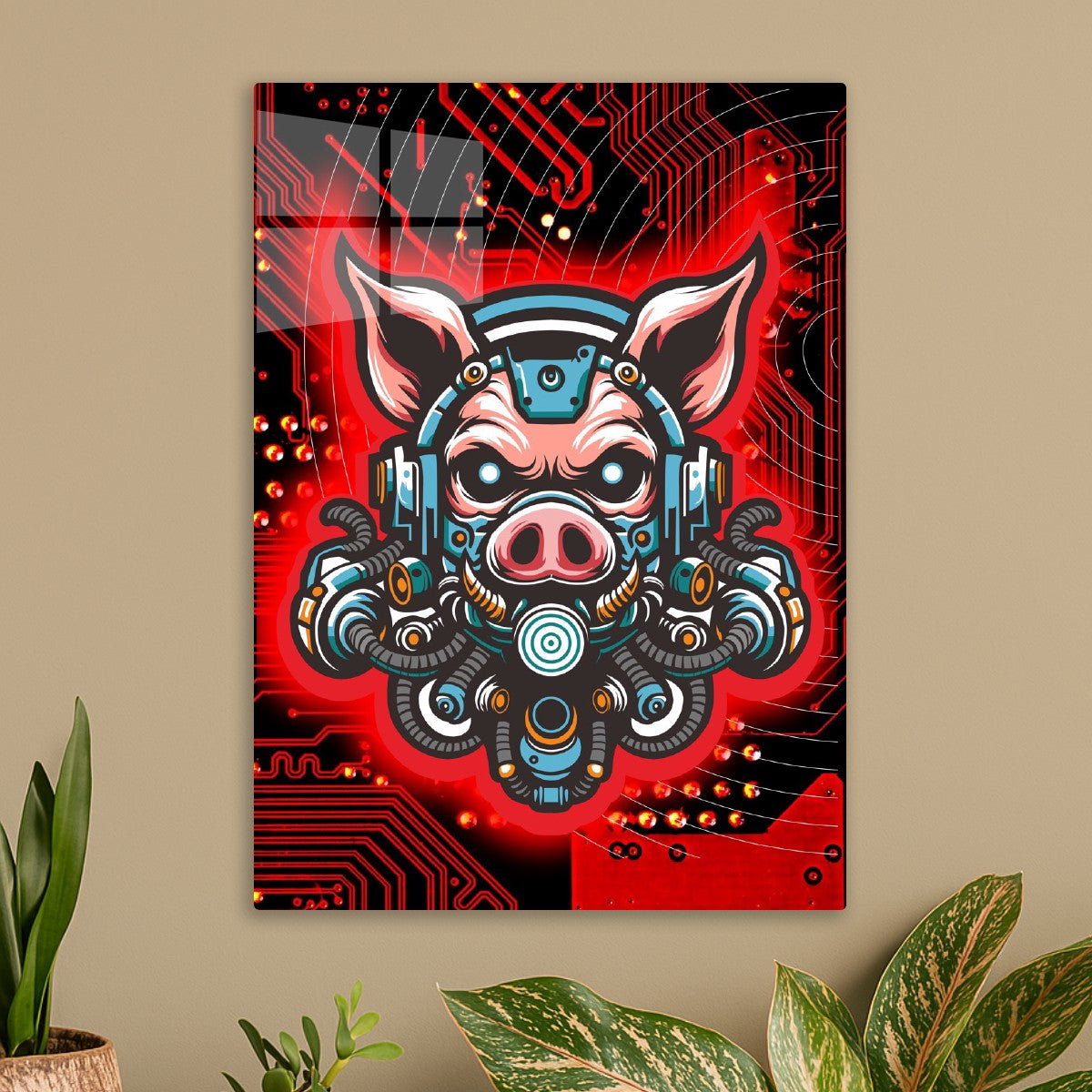 Cyberpunk Pig Warrior