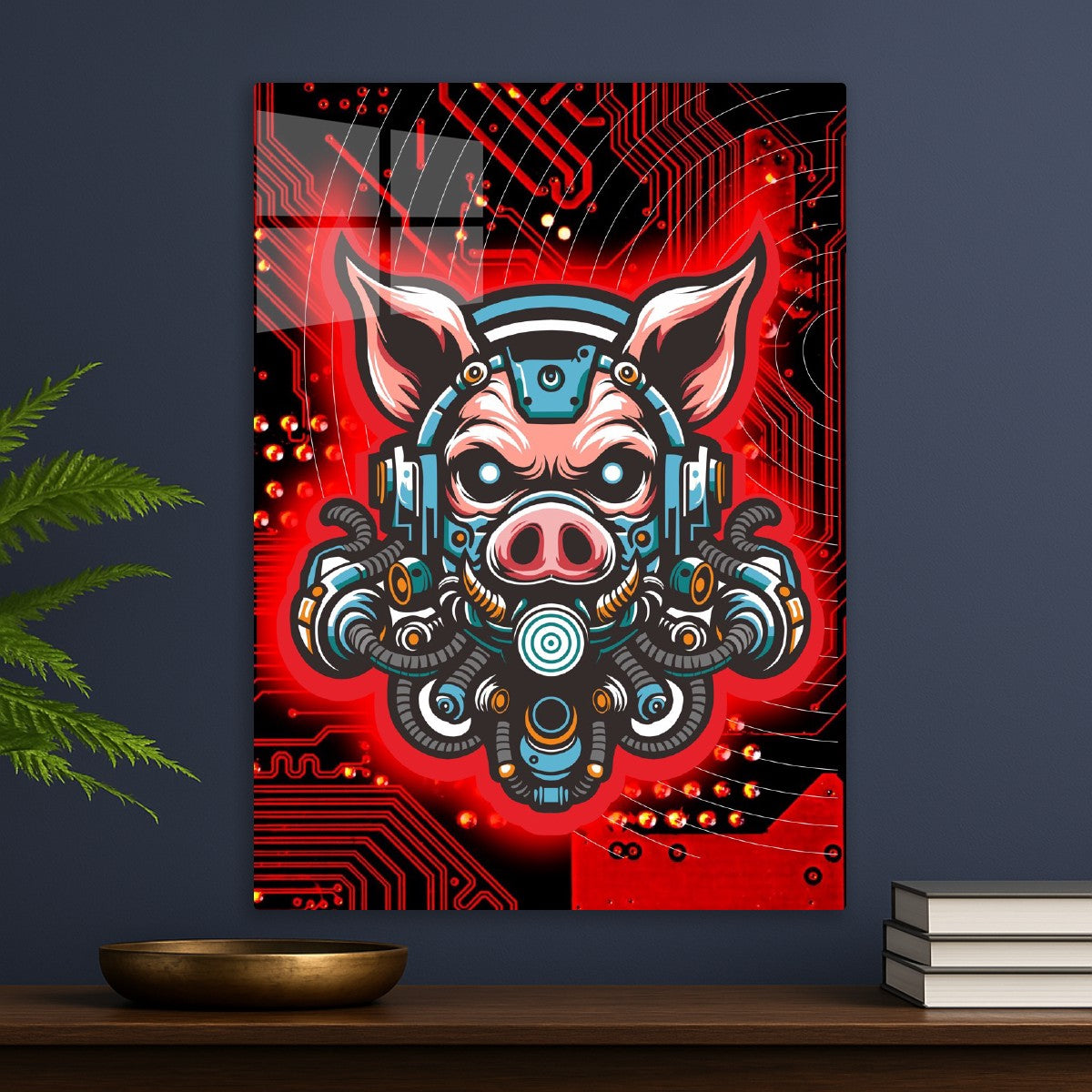 Cyberpunk Pig Warrior