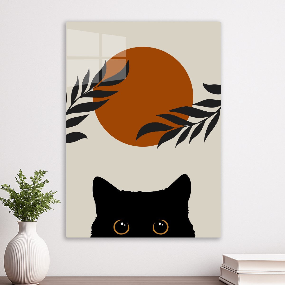 Black Cat Japanese moon
